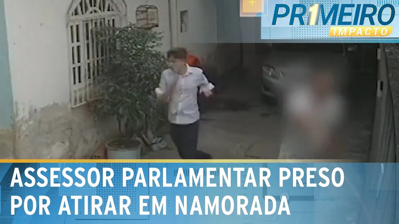 Imagens exclusivas mostram assessor que atirou em namorada no ES | Primeiro Impacto (06/11/23)