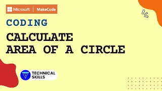 Calculate area of a circle Makecode Coding Block Coding Python