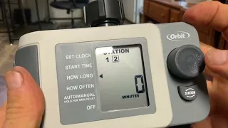 Creative Habitats landscaping Programming a two station spigot orbit timer