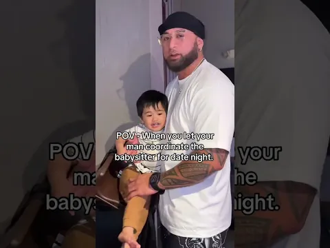 When he forgets the baby sitter!! lol