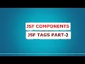 JSF tags JSF components part2