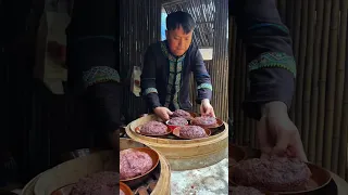 【ASMR MUKBANG】Homemade Spicy Blood Tofu | Chinese Food Show