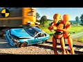 Download Lagu Trains and Car Crashes #10 😱 BeamNG.Drive