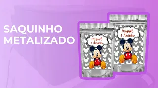 Como Fazer Saquinho Metalizado Zip Lock | FÁCIL VENDA MUITO!