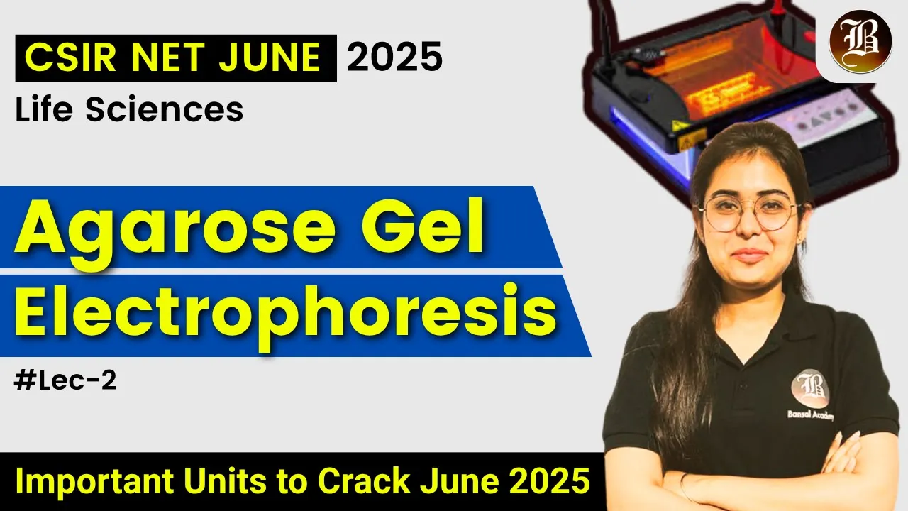 Agarose Gel Electrophoresis | Techniques| Lec-02 | CSIR NET Life Science | GATE | Bansal Academy