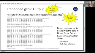 FSW 2022 code coverage data extraction from the actual embedded system - Kenneth J Peters