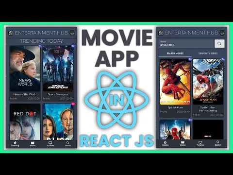 Movies and TV Series Searching App in React JS and Material UI