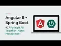 Angular 6 Spring Boot Putting it all together 2
