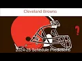 Cleveland Browns 2024-25 Schedule Predictions
