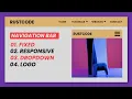 Fixed Responsive Dropdown Navigation Bar With Logo HTML CSS And JQuery