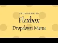 Dropdown Navigation Menu using Flexbox CSS Neumorphism
