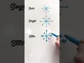 4 ways to draw a Snowflake
