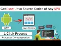 How to Decompile APK File Get Exact Java Source Codes Android Reverse Engineering In Hindi