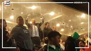 فرحة هستيرية من ممدوح عيد وهاني سعيد بعد تقدم بيراميدز على الترجي التونسي 