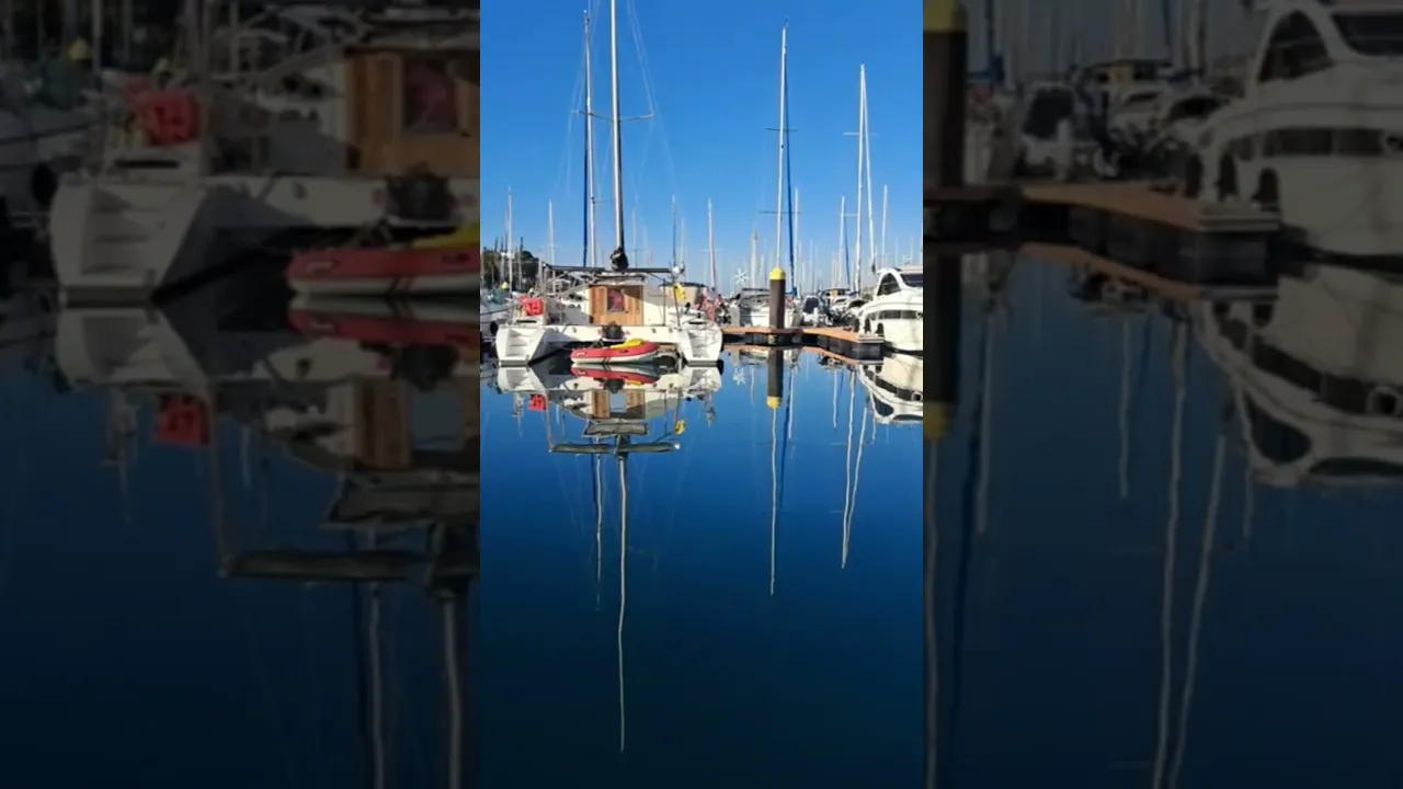 Port Moselle, New Caledonia ⛵ Stunning Calm Water in the Pacific | Marina Views #shorts