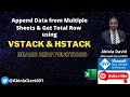APPEND Data From Multiple Sheets Get Total Row using VSTACK HSTACK