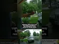 Lightning strikes steps away from police speaking to resident in Chicago suburb