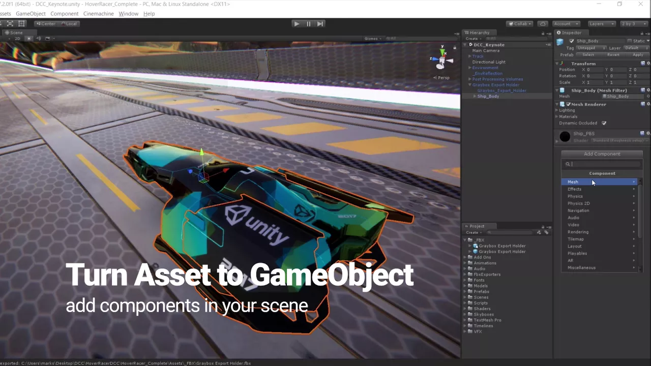 Unity export