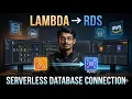 AWS Lambda Amazon RDS MySQL Serverless Database Connection Step-by-Step Tutorial