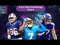 Top 15 Tight End Rankings - Week 9