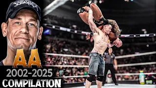 john cena attitude adjustment aa compilation wwe highlights 2002 2025