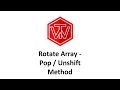 Rotate Array LeetCode 189 Pop Unshift Coding Interview Tutorial