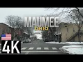 Road Tour of Maumee Ohio in 4K - Toledo OH Suburb