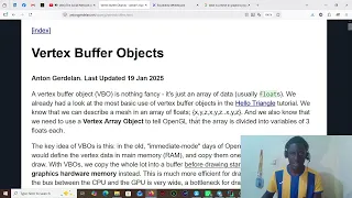 Vertex Buffer Object and vertex array object in OpenGL