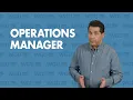 Becoming an Operations Manager