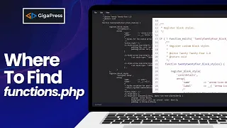 Where To Find functions php In WordPress