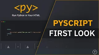 Python In The Browser PyScript First Look