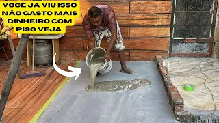 VEJA QUE BRILHANTE IDEIA Não Gaste mais DINHEIRO💰 Com PISO E Argamassa CUSTO MUITO BAIXO VEJA E FAÇA