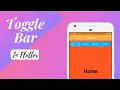 Flutter Toggle bar Example Flutter Tutorials