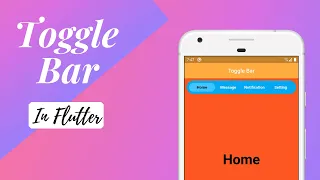 Flutter Toggle bar Example Flutter Tutorials