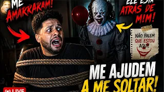 ME AMARRARAM E ME DEIXARAM SOZINHO COM O PALHAÇO 😱🎈