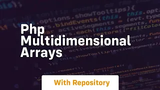 php multidimensional arrays