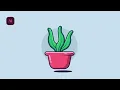 Draw Flat Design Potted Plants Illustrator Tutorial