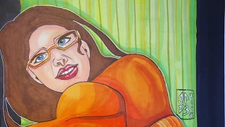 sexy velma speed drawing