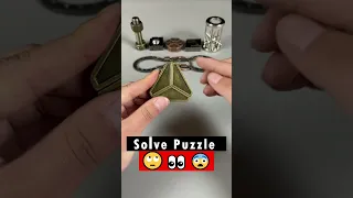The tricky metal triangles puzzle Puzzle quick sulotion