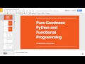 Pure Goodness Python and Functional Programming