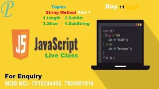 JavaScript Day 11 string method part 1