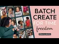 Batch content to grow your business on TikTok consistently