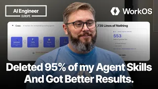 How I deleted 95 of my agent skills and got better results Nick Nisi WorkOS