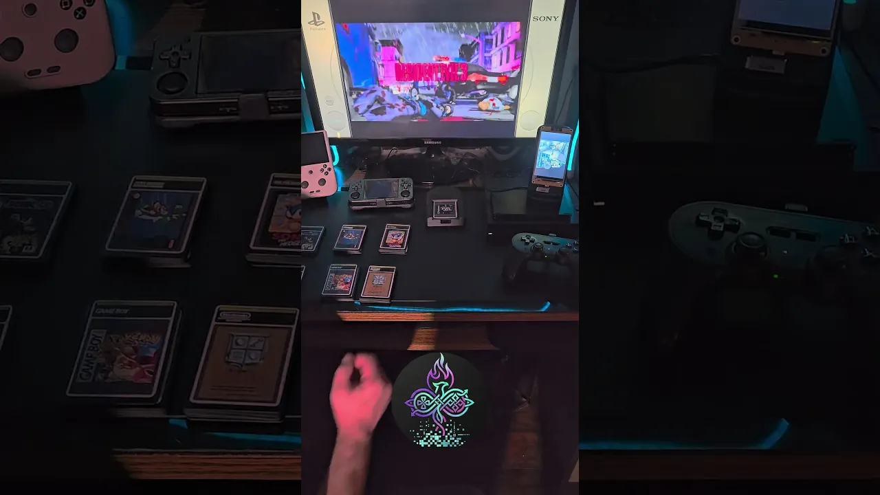 Apeiron Hu Series: Tap-to-Play NFC Retro Gaming Console in Action