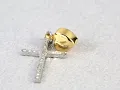 18k gold plated heart Cross Cremation Urn Necklace for Ashes Jewelry Keepsake Memorial Pendant