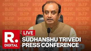 Sudhanshu Trivedi LIVE: BJP's Big Press Briefing on Rahul Gandhi, Congress & CJP Protest