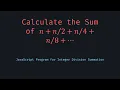 Calculate the Sum of n n n n