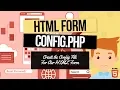 PHP Forms Tutorial Create the Config File