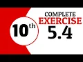 Exercise 5 4 - 10 Class Math Waqas Nasir