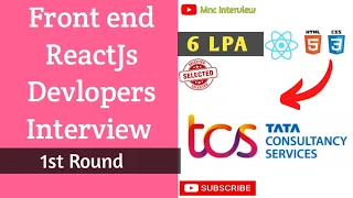 Tcs front end developer interview fresher 2023 react js interview question javascript interview